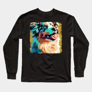 Miniature American Shepherd Pop Art - Dog Lover Gifts Long Sleeve T-Shirt